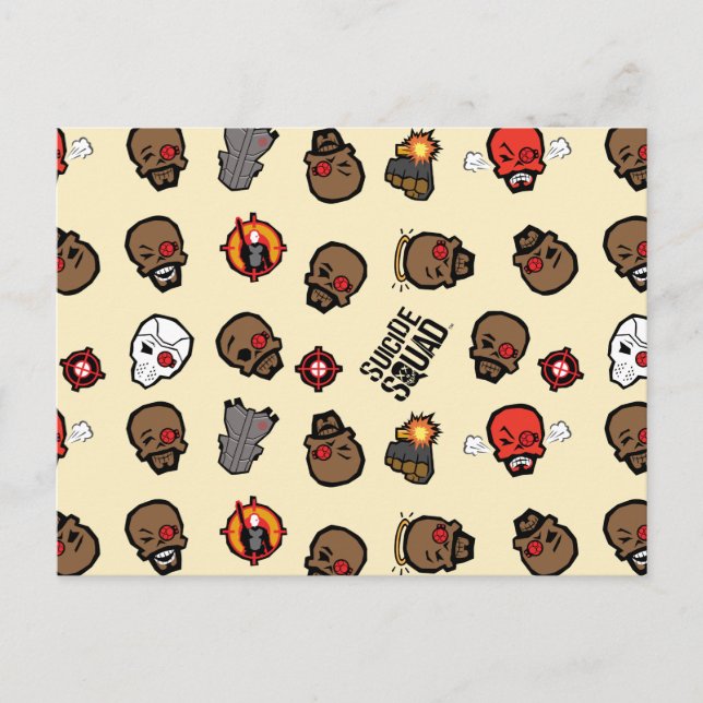 Carte Postale Suicide Squad | Deadshot Emoji Pattern (Devant)