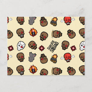 Carte Postale Suicide Squad Deadshot Emoji Pattern