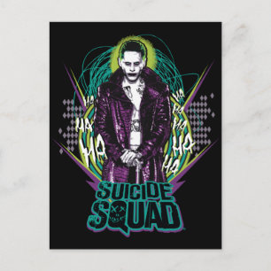 Carte Postale Suicide Squad   Retro Rock Graphic