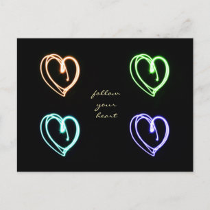 Carte Postale Suis ton coeur de l'art pop