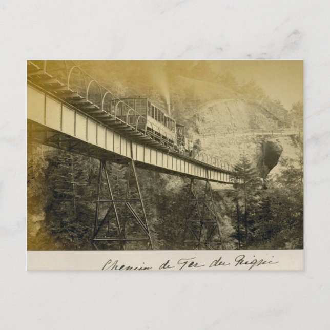 Carte Postale Suisse 1908, Rigibahn, Vitznau (Devant)