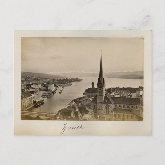 Carte Postale Suisse 1908, Zurich (Devant)