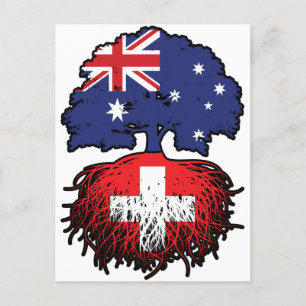 Carte Postale Suisse Australie Australie Australie racine arbre