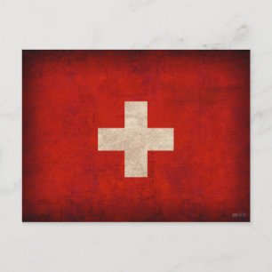 Carte postale suisse Drapeau