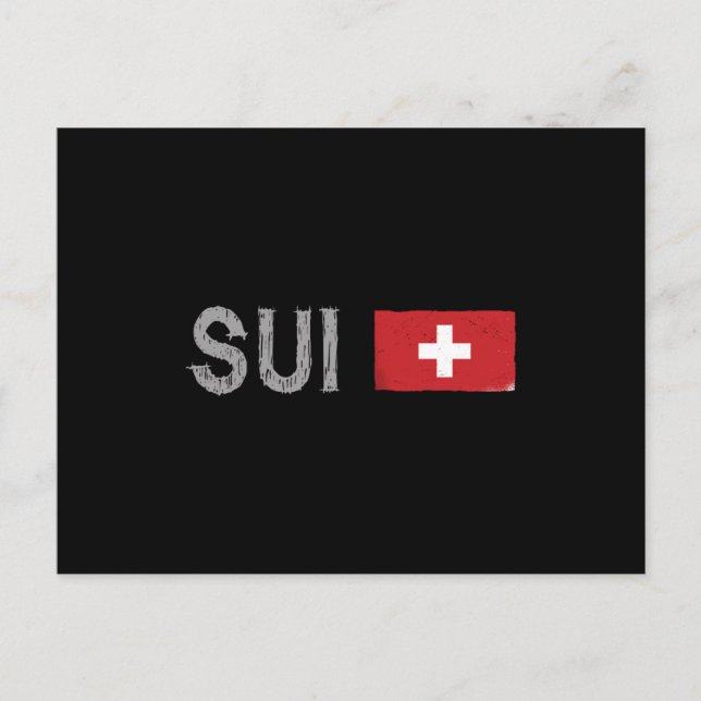 Carte Postale Suisse Football Fan Shirt Drapeau Suisse (Devant)
