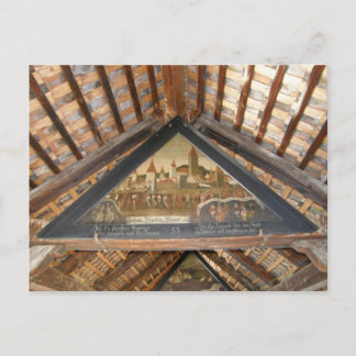 Carte Postale Suisse, Lucerne, Peintures du pont de la Chapelle