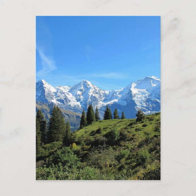 Carte Postale Suisse Majestic Belles Montagnes (Devant)