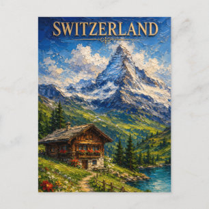 Carte Postale Suisse : œuvre d'art majestueuse de la montagne du