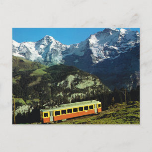 Carte Postale Suisse, Train jusqu'à Jungfraujoch, le sommet de l