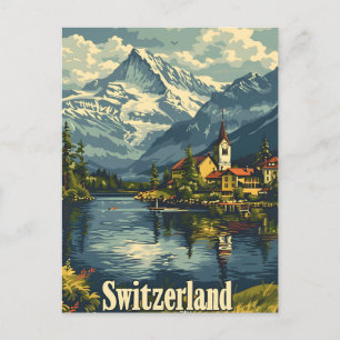 Carte Postale Suisse Tranquillité : Lakeside Village