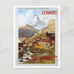 Carte Postale Suisse vintage -