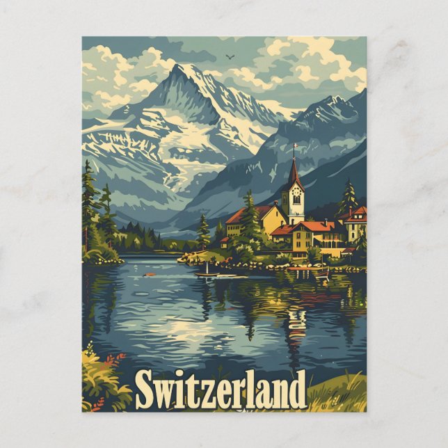 Carte Postale Suisse vintage (Devant)