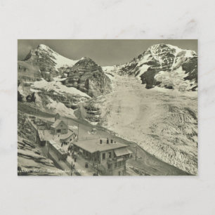 Carte Postale Suisse vintage, glacier Jungfrau
