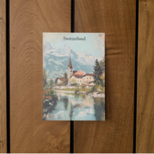 Carte Postale Suisse vintage Paysage des Alpes suisses