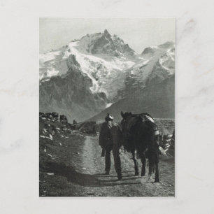 Carte Postale Suisse vintage région de Jungfrau