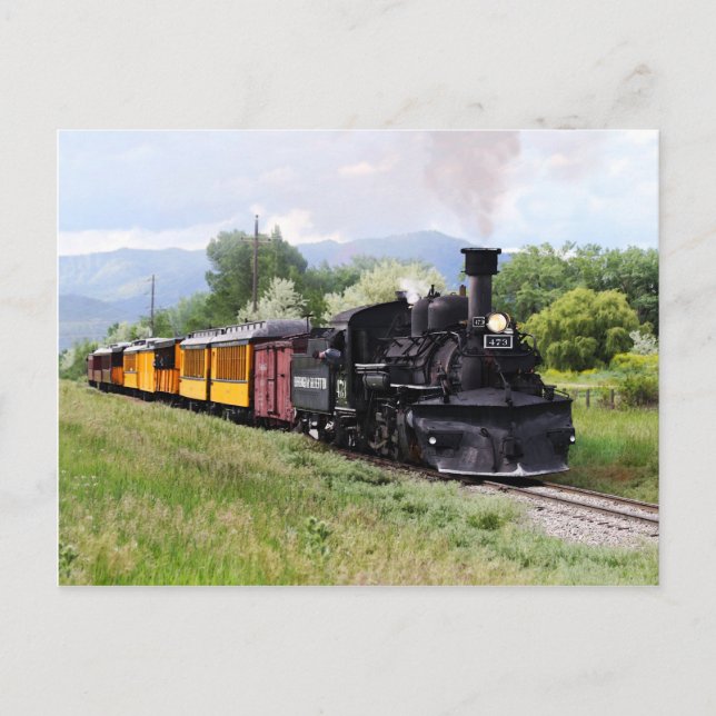 Carte Postale Suivi de l'ingénieur ferroviaire Durango & Silvert (Devant)