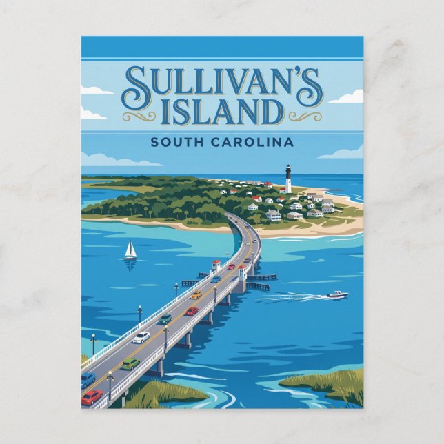 Carte Postale Sullivan's Island États-Unis (Devant)