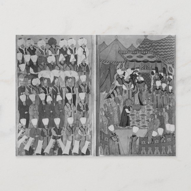 Carte Postale Sultan Ahmed III Distribuer de l'argent (Devant)