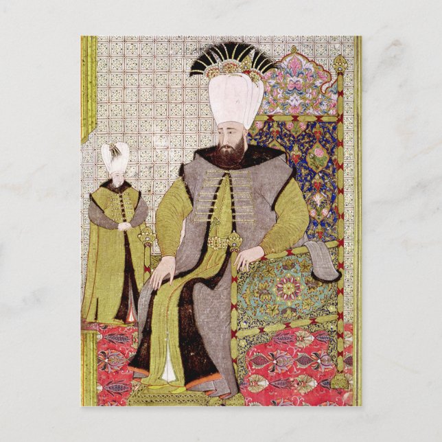 Carte Postale Sultan Ahmet III et l'héritier du trône (Devant)