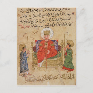 Carte Postale Sultan sur son trône
