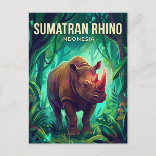 Carte Postale Sumatra Indonésie