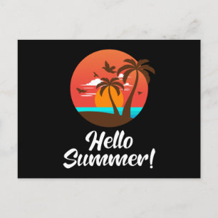 Carte Postale Summer Beach Vacances Surf Mer Cool Soleil Drôle C