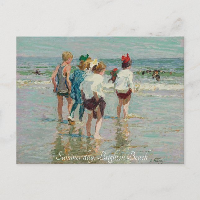 Carte Postale "Summer Day-Brighten Beach-EH Potthast" (Devant)