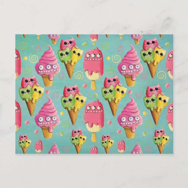 Carte Postale Summer Ice Cream Mix (Devant)