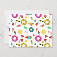 Summer Party Beach Pool Motif Amusant