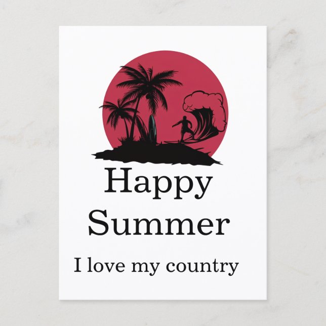 Carte Postale Summer post card (Devant)