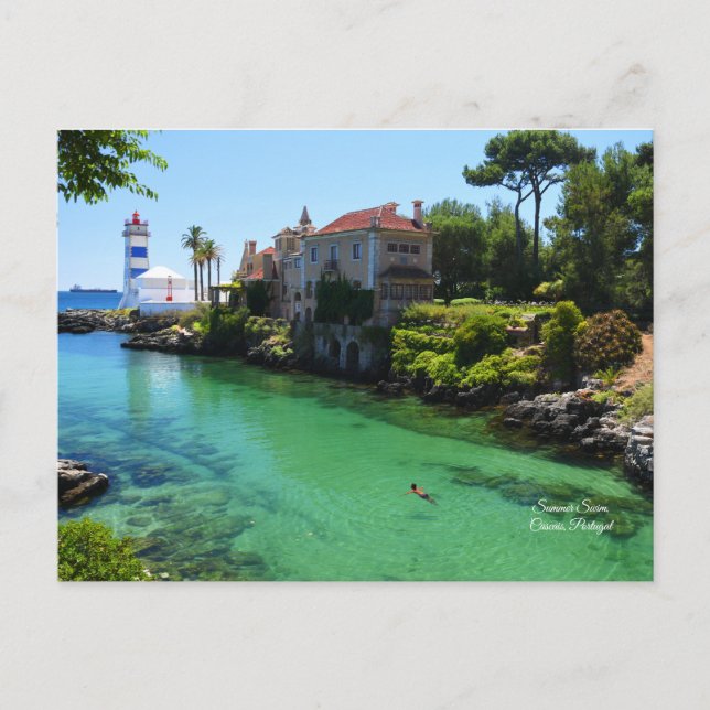 Carte Postale Summer Swim Cascais, Portugal (Devant)