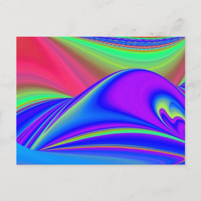 Carte Postale Summerfeel, Rainbowart 3D Abstrait (Devant)