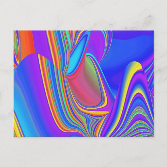 Carte Postale Summerfeel, Rainbowart 3D Abstrait (Devant)