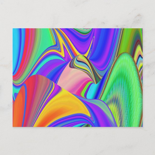 Carte Postale Summerfeel, Rainbowart 3D Abstrait (Devant)