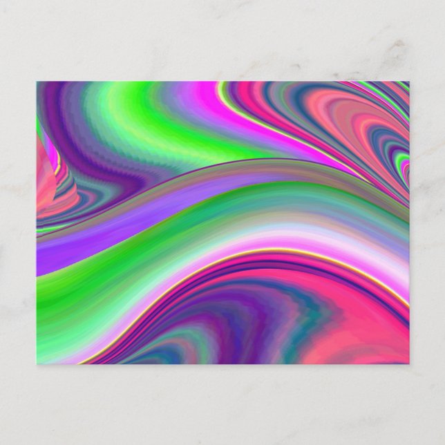 Carte Postale Summerfeel, Rainbowart 3D Abstrait (Devant)