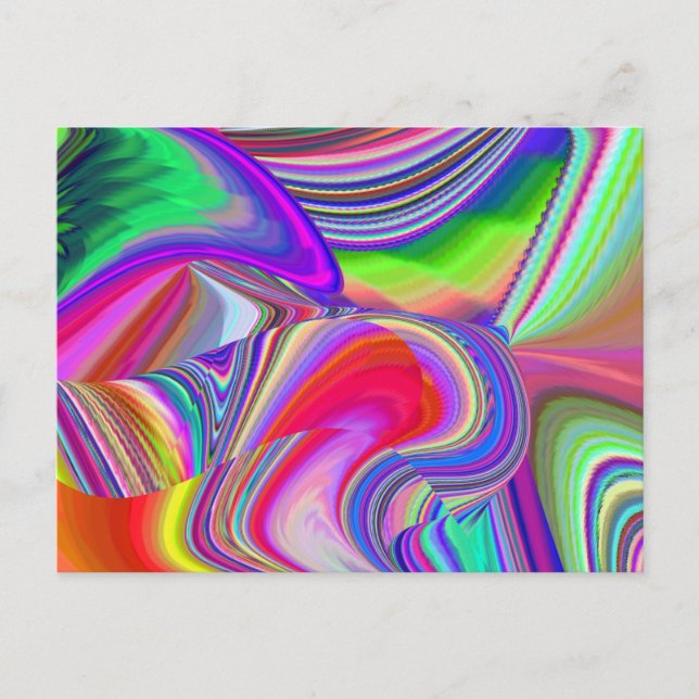Carte Postale Summerrainbow, Rainbowart 3D Abstrait (Devant)