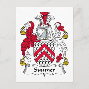Carte Postale Sumner Family Crest