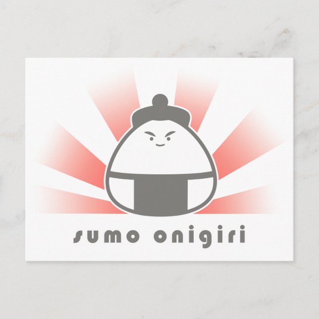 Carte Postale Sumo Onigiri (Devant)