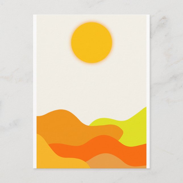 Carte postale Sun (Devant)