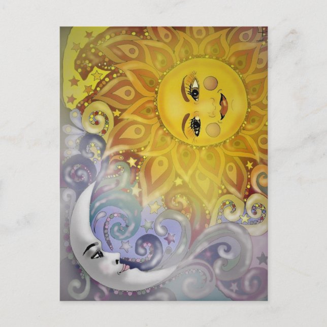 Carte Postale Sun and Moon  (Devant)