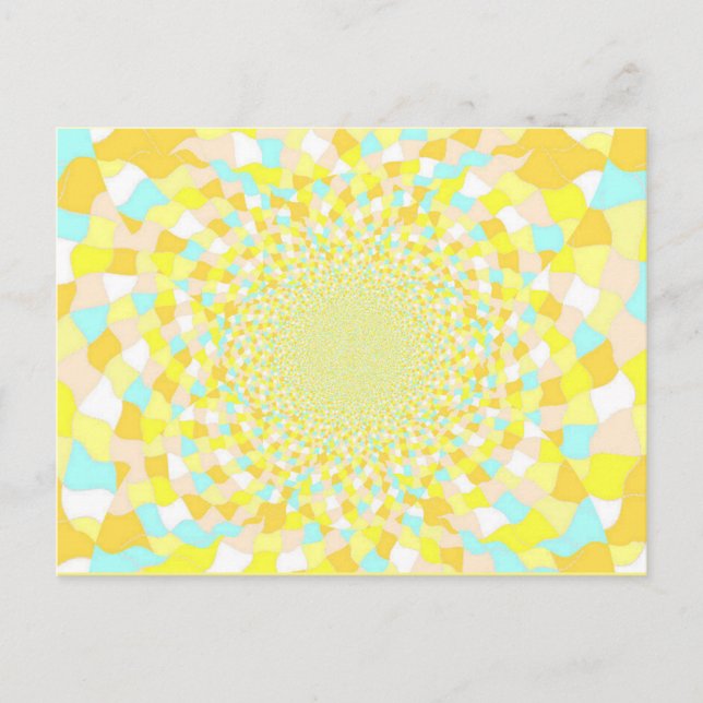 Carte postale Sun Glint Water BeDazzle Art Blue /  (Devant)