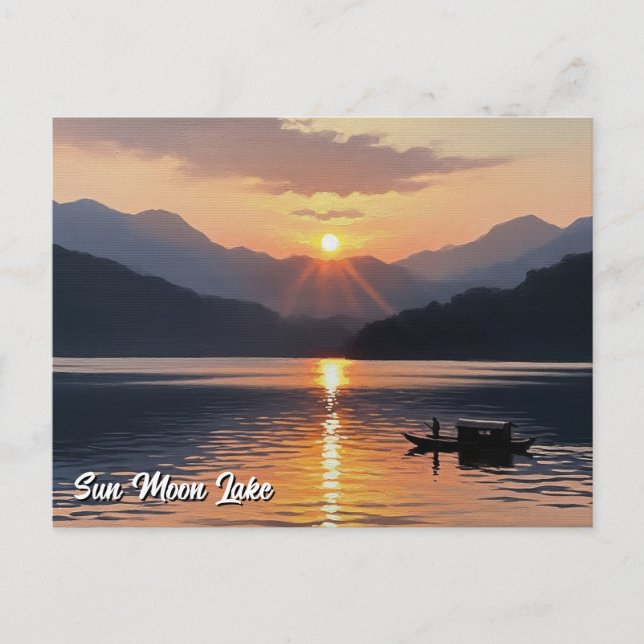 Carte Postale Sun Moon Lake Taiwan Sunrise (Devant)
