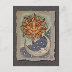 Carte Postale Sun Moon & Stars