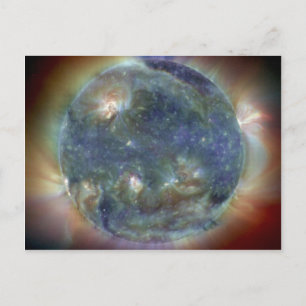 Carte Postale Sun NASA ultraviolet extrême