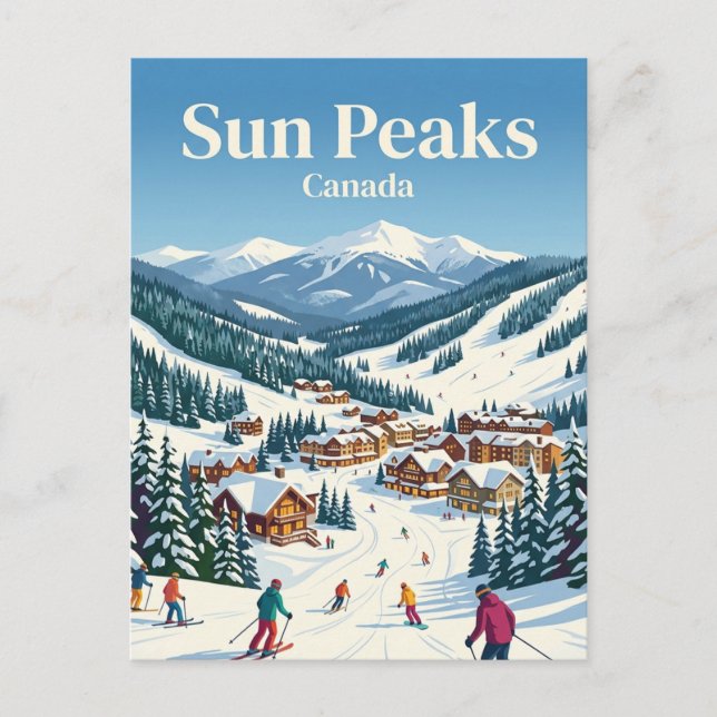 Carte Postale Sun Peaks Canada (Devant)