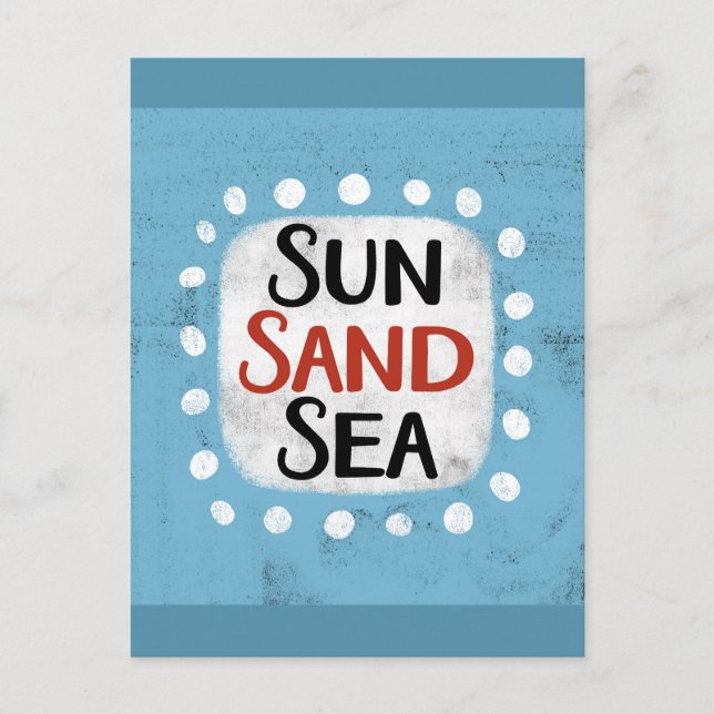 Carte postale Sun Sand Sea (Devant)