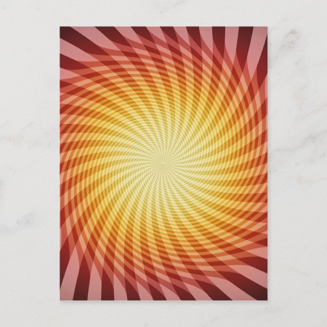 Carte Postale Sun Spiral : Art Abstrait : (Devant)