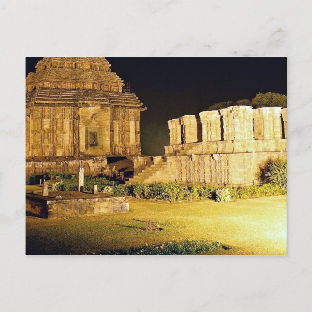 Carte Postale Sun Temple, Konark, Inde (Devant)