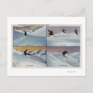 Carte Postale Sun Valley, ID - Ski