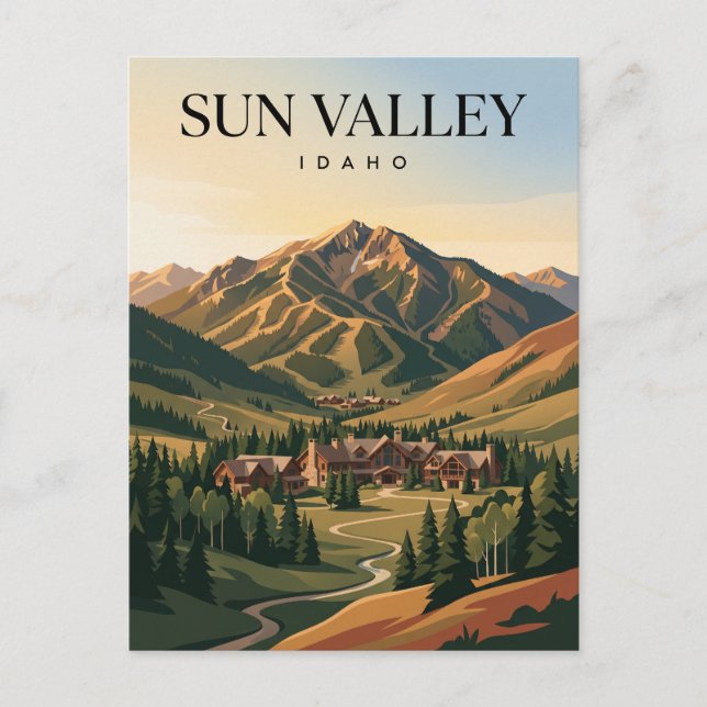 Carte Postale Sun Valley Idaho (Devant)